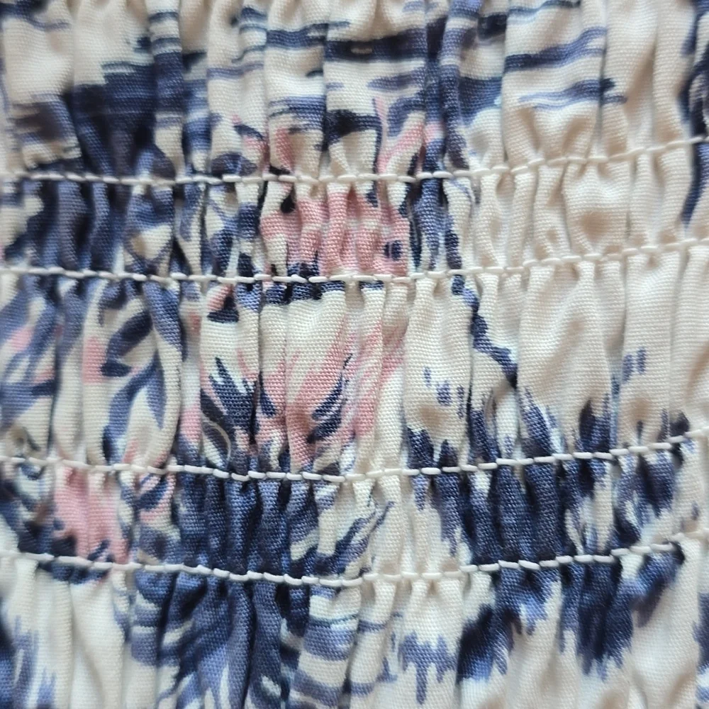 Abercrombie & Fitch, Smocked Midi Dress, Island Motif, EUC, Women's SP - Picture 5 of 12